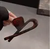 Clipe de Agarrar de Acrílico Vintage de Design Simples para Mulheres 2024 Novo Clipe de Tubarão de Alta Qualidade Grande Gancho de Cabelo Atrás da Cabeça