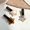 Pasador de Estrella Coreana, Pinza de Pato de Gama Alta para Mechones Sueltos, Pinza Dulce de Una Sola Línea, Accesorio para el Cabello de Niña Linda para Flequillo Lateral