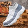 Zapatillas Deportivas Flyknit Modelo Nuevo 2025 para Hombre, Zapatos Casuales para Viaje, Zapatillas Ligeras para Correr, Talla Grande 46, Talla Extra 47, Venta al por Mayor de Fábrica