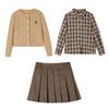 Conjunto de Dos Piezas Estilo Academia de Niñas Princesa Yuan Yuan 2026 Primavera Nuevo Conjunto Japonés JK para Niños Ropa para Niños Mayores