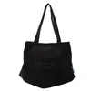 Bolsa Transversal de Veludo de Grande Capacidade, Bolsa Tote de Veludo, Bolsa para Aulas Particulares, Bolsa de Tecido de Ombro Único, Bolsa para Deslocamento de Estudante Universitário