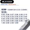 Calibrador de espesores 0.01-5mm calibrador de tapones regla de tapones medidor de espesores medidor de holgura herramienta de ajuste de válvulas MLA10
