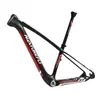 Quadro de Bicicleta de Montanha Carbono Vermelho Preto Quadro de Bike MTB Quadro de Bicicleta Eixo Passante 142x12 29er
