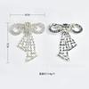 Novo Broche Fivela de Alfinete com Franja de Coração e Estrela de Cinco Pontas para Roupas Sapatos Bolsas DIY Acessórios Fivela de Diamante Broche para Vestido