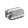 Nueva Toalla de Baño Coral Fleece Secado Rápido Portátil y Envolvente, Extra Grande y Gruesa, Toalla de Baño para el Hogar con Rayas Anchas, Toalla Absorbente con Patrón de Ondas de Agua