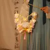 Linterna de Flores Estilo Antiguo Hanfu Linterna de Mano Mariposa Linterna de Flores Luminosa Accesorio para Fotografía Linterna de Palacio Adorno Colgante Accesorios Ya
