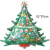 Balões de Natal Folha de Alumínio Papai Noel Rena de Natal Boneco de Neve Árvore de Natal Desenho Animado Arranjo Decoração Inflável