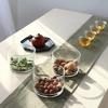 Frasco de Almacenamiento de Vidrio Multicapa de Alto Borosilicato con Tapa Roja, Frasco Sellado para Almacenamiento de Alimentos de Cocina, Ensaladera, Sellado para Frescura