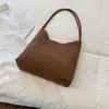 Bolso de Axila para Mujer Ruien 2026 Otoño Nuevo Vintage Nicho Patrón Tejido Bolso de Hombro Bolso Cubo para Viajes