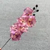 6 Cabeças de Orquídeas Borboleta, Orquídeas de Seda, Decoração de Quarto de Casamento, Acessórios de Cabelo, Flores Artificiais, Arranjos de Flores para Cerimônia, Arranjos de Flores para o Corredor