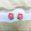 Novos Acessórios para Unhas Artísticas Flor de Cinco Pétalas Frescas Estilo Macaron Versátil Cor Sólida Atacado Florzinha Presilha de Cabelo para Unha Acessórios de Resina