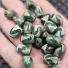 Dientes de Tigre Verdes Antiguos Cuentas Dzi Cuentas de Arroz Jade Cuentas Sueltas Ágata Verde Ovalada Lezi Passepartout Accesorios para Joyería DIY Cuentas