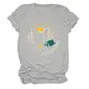 Amazon eBay sitio independiente moda casual para mujer "odio a la gente" camiseta de manga corta con cuello redondo para exportación