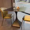 Mesa de Jantar Quadrada de Ardósia Delifon Mesa Quadrada Pequena Doméstica Mesa de Negociação Simples Moderna para Varanda e Combinação de Cadeiras