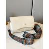 Bolsa Pequena Vintage para Mulheres, Nova Tendência de Nicho Outono e Inverno Versátil com Alça Larga para Ombro e Transversal, Bolsa Cilíndrica Popular