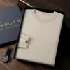 Suéter de Cachemira para Hombre de Cuello Redondo Otoño e Invierno, Suéter de Lana Tejido para Caballero de Negocios, Jersey de Manga Larga, Suéter de Cachemira para Vestir en Capas