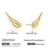 Brincos de Franja com Zircônia em Aço Titânio Jieding, Brincos de Design Levemente Luxuosos e de Alta Qualidade, Brincos de Nicho, Joias de Aço Inoxidável para Mulheres