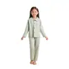 Nuevo Conjunto de Ropa para Casa con Cuello para Niños Conjunto de Pijamas para Niños y Niñas Cárdigan Terciopelo Alemán Dos Piezas Ropa Infantil al por Mayor