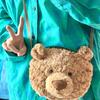 Bolso de oso Barcelona 2023, bonito bolso de peluche con cabeza de oso, mochila de muñeca, bolso de mensajero para mujer