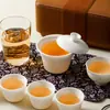 Juego de Té Kung Fu Portátil, Almacenamiento en Bolsa de Cuero de Gama Alta, Juego de Té de Porcelana de Jade Grasa de Oveja, Juego de Té de Lujo Ligero, Alta Apariencia