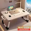 Escritorio para Laptop, Escritorio para Cama de Dormitorio Estudiantil, Mesa Pequeña, Escritorio Plegable para Escribir, Tablero Artificial para Dormitorio