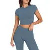 Tops Deportivos Delgados Transfronterizos para Yoga y Deportes al Aire Libre para Mujer, Camisetas de Manga Larga de Secado Rápido, Ropa de Yoga Ajustada para Fitness, Running y Entrenamiento
