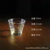 Conjunto de Taças de Vinho Pequenas Estilo Japonês Taça Glacier Copo para Destilados Whiskey Copo para Saquê Copo de Bartender para Coquetéis Copo de Café Lavado à Mão