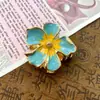 Presilha de Cabelo Flor de Gardênia Doce Estilo Francês para Mulheres, Temperamento Elegante Vintage, Estilo Suave, Pequena Garra 3D com Design Único