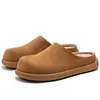 Novos Sapatos Meio Abertos Birkenstock Retrô de Primavera e Outono Moda Masculina Solado Grosso Slip-on Fechados na Ponta para Uso Externo