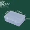 Caja Rectangular de Plástico PP Transparente para Papelería, Accesorios, Piezas, Caja de Embalaje, Caja de Almacenamiento para Tarjetas, Juguetes, con Tapa, Venta al por Mayor