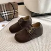 Sapatos Femininos Mary Jane de Salto Escondido 7cm 2026 Novo Outono/Inverno Versáteis para o Dia a Dia Mocassins Bico Dividido Sapatos Birkenstock