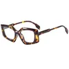 Novos Óculos Quadrados da Moda Transfronteiriços Estilo Europeu e Americano Versáteis Lentes Transparentes Aparência Natural Óculos para Emagrecer o Rosto para Miopia