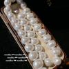 Pendientes de cuentas de gema de camelia 'lágrimas de sirena' Nvnvthui, collar de perlas de burbuja cóncava-convexa, broche