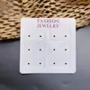 12 pares de brincos de pino peritoneal cartão de papel versão regular cartão de papel para brincos cartão para joias acessórios para armazenamento de joias lote
