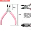 Suministro del Fabricante Juego de Pinzas para Joyería Rosa de Diez Piezas Pinzas para Manualidades DIY Pinzas de Punta Fina Rosadas Cuentas