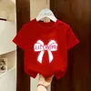 Camiseta de Niña Conjunto de Verano Moderna 2026 Nuevo Estilo para Niños Mayores, Elegante Top de Verano con Cuello Redondo y Manga Corta para Niñas