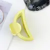 Presilhas de Cabelo Transfronteiriças Fofas e Doces Coroa Dopamina Presilhas de Garra Acrílico Brilhante Presilhas de Tubarão Cor Sólida Presilhas de Cabelo
