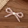 Hebilla de zapato con lazo de perlas, accesorios decorativos para ropa hechos a mano con cuentas, accesorios para el cabello DIY, piezas de decoración para fundas de teléfono
