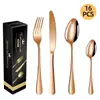 26 Modelos Nuevos de Vajilla de Acero Inoxidable 1010 Transfronteriza Juego de 16/24/30 Piezas Vajilla Occidental Cuchillo para Bistec, Tenedor, Cuchara Juego en Caja de Regalo