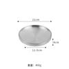 Suministro Directo de Fábrica Plato Redondo Coreano de Acero Inoxidable 304 Plato Aislado de Doble Capa Plato Dorado Comercial Plato para Bistec Comida Occidental