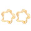 Aretes geométricos irregulares de personalidad simple europea y americana, aretes de línea retorcida de personalidad para mujer, aretes transfronterizos al por mayor