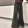 Calça Pantalona Infantil Outono/Inverno 2026 Novo Estilo Crianças de Tamanho Médio e Grande Moda Estilosa Estilo Coreano Calça Pantalona Espessa Aveludada Estampada de Leopardo