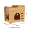 Brinquedo para gato, arranhador para gato, vara catnip para gato durável, poste arranhador para gato que não solta pelos, estrutura de escalada para gato, ferramenta de autoentretenimento, suprimentos para gato