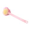 Artefacto para Baño, Cepillo para Baño, Espalda con Bola de Flor de Baño y Cepillo, Fregador de Barro de Mango Largo, Cepillo para Baño de Pelo Suave, Toalla de Baño para Frotar la Espalda