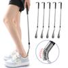 Acero Inoxidable Calzador Perezoso Agujero Ángulo Flexible Ajuste Talón Zapatos Fáciles de Poner Calzador Largo para Mujeres Embarazadas y Ancianos