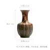 Jarrón Floral Estilo Japonés de Cerámica Bizen de las Dinastías Tang y Song, Jarrón Cerámico Antiguo Estriado, Botella Cerámica para Decoración de Sala de Té