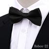 Nueva Corbata de Anacardo para Hombre Accesorios de Traje de Boda de Alta Gama Moda Pajarita Negra Roja de Doble Capa