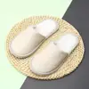 Pantuflas Desechables para Hoteles y Casas de Huéspedes, Engrosadas y Antideslizantes, Hechas a Medida para Hospitalidad en el Hogar, Al Por Mayor