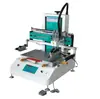 Máquina de Serigrafia Plana com Sucção de Ar para Desktop Painel de Controle com Interruptor Plástico Painel Solar Máquina de Serigrafia de Mesa