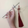 Nuevo Estilo Chino Estilo Antiguo Moda Nacional Espada Horquilla para el Cabello Borla de Alta Gama Horquilla Hanfu Moño Cabello Aleación Accesorios Tocado Horquilla Joyería
